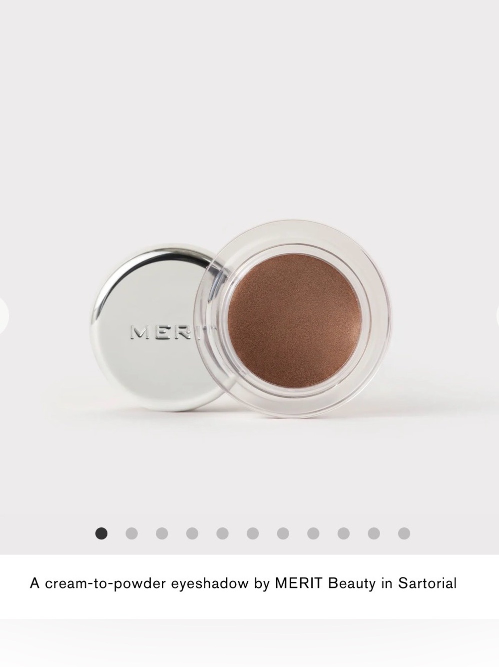 MERIT Sartorial Solo Cream Eyeshadow – Bronze Metallic
